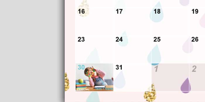 holidays added to personalised calendar